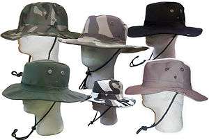 Boonie Fishing Hiking Snap Brim Army Military Bucket Sun Hat Cap 