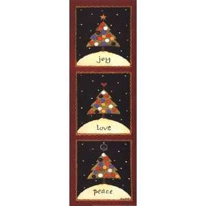   Christmas Tree Trio   Poster by Lisa Hilliker (6x18)