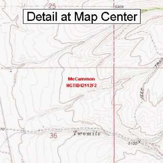  USGS Topographic Quadrangle Map   McCammon, Idaho (Folded 