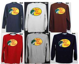 NEW Mens Bass Pro Shops Long Sleeve T Shirts Pick Your Size & Color 