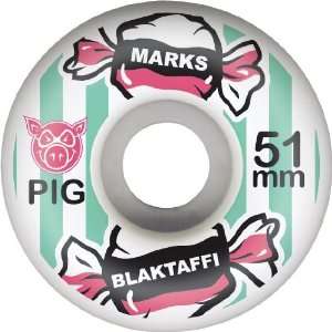  Pig Marks Black Taffi 51mm Skate Wheels