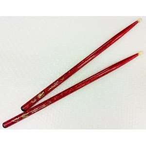   Percussion Color Wrap 5B Red Sparkle Wood Tip Musical Instruments