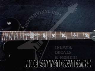 Synyster Gates Schecter custom stickers for Guitar neck  