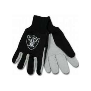  Oakland Raiders Two Tone Gloves