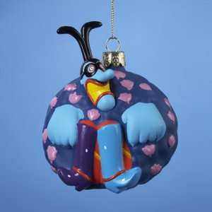   Yellow Submarine Blue Meanie Glass Christmas Ornaments