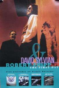David Sylvian Robert Fripp The First Day promo poster  