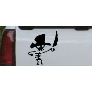 Cute Funny Pirate Skeleton Skulls Car Window Wall Laptop Decal Sticker 