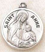 ST. ANNE .925 STERLING SILVER MEDAL BY CREED BOXED  