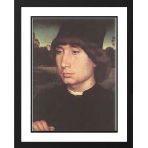  Memling, Hans 28x36 Framed and Double Matted Portrait of a 