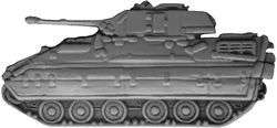 US M2A1 Bradley APC Tank Large Military Hat Lapel Pin  