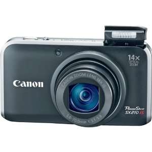  Black Powershot SX210IS 14.1MP Digital Camera With 14x 