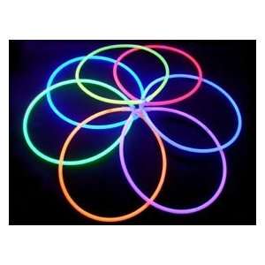  22 Solid Color Glow Necklaces (Bulk Tube of 50)   YELLOW 