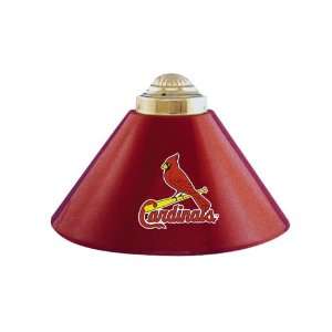   Cardinals Billiard Lamp   Three Shade Metal Swags