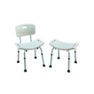   Tool less Shower Chair with Back QTY 1