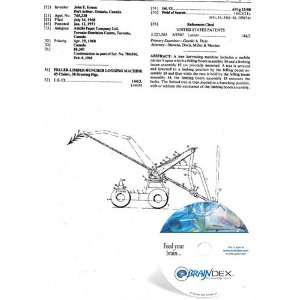   Patent CD for FELLER LIMBER BUNCHER LOGGING MACHINE 