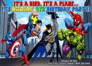 SUPER HERO SQUAD BIRTHDAY PARTY INVITATIONS FIRST  
