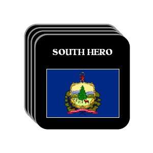  US State Flag   SOUTH HERO, Vermont (VT) Set of 4 Mini 