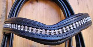 Leather Horse Dressage Bridle COB with Leather Reins  