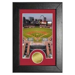 Busch Stadium St. Louis Cardinals Gold Tone Bronze Frame 