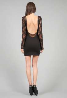 ONE TEASPOON MEADOW SHEER FLORAL LACE SCOOP LOW BACK BACKLESS BODYCON 