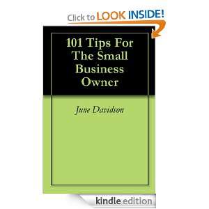 101 Tips For The Small Business Owner June Davidson, Dr. Richard Eley 