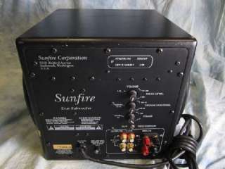 Sunfire True Subwoofer Sub Home Audio 10 Speaker  