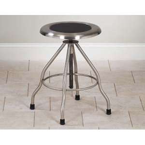  Stainless steel stool with rubber feet   Seat Diameter 15 