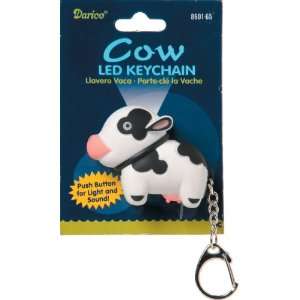  Novelty Led Keychain 1/Pkg Cow Arts, Crafts & Sewing