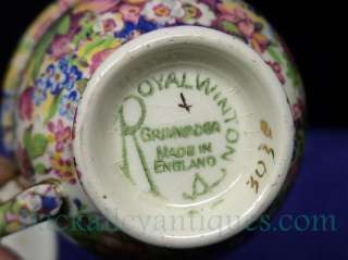 vintage royal winton grimwades sunshine chintz demitasse cup and 