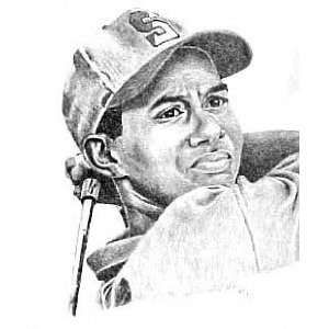 Tiger Woods 10x12 Lithograph