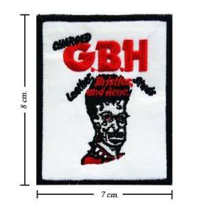  3pcs Charged GBH Music Band Logo I Embroidered Iron on Patches 