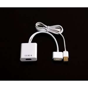  iPad ipad2 iPhone 4 to HDMI & USB data cable for HDTV 