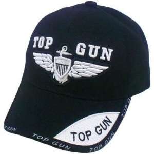  TOP GUN NAVY MILITARY SFTI STRIKE FIGHTER BLACK HAT CAP 