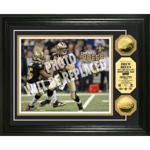  Saints Super Bowl Xliv 24Kt Gold Coin Mvp Photo Mint 