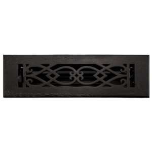  Cast Iron Wall Register with Louvers   2 1/4 x 10 (3 5/8 