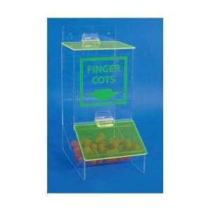 AFC1   Acrylic, Finger Cot Dispenser With Cover  