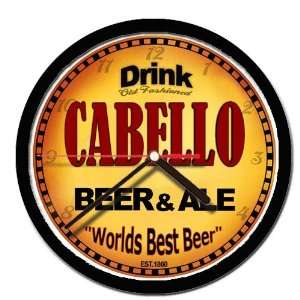  CABELLO beer and ale cerveza wall clock 