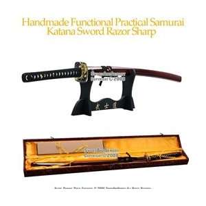  Handmade Japanese Practical Samurai Katana Sword Sports 