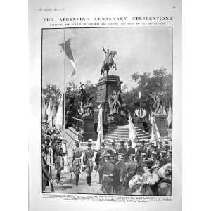  1910 STATUE GENERAL SAN MARTIN ARGENTINE STRAUSS LEHAR 
