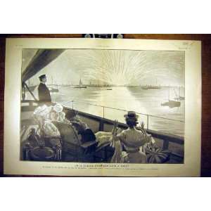   1905 Fete Franco Anglaises Brest Scott Longchamp Print