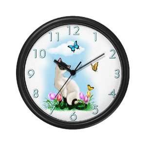    Siamese Kitten Animal Wall Clock by 