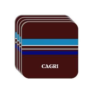 Personal Name Gift   CAGRI Set of 4 Mini Mousepad Coasters (blue 