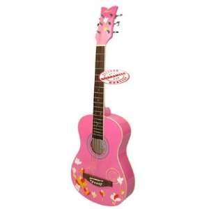   Acoustic 34 Inches Guitar Pink AW LA 142 34 PK Musical Instruments