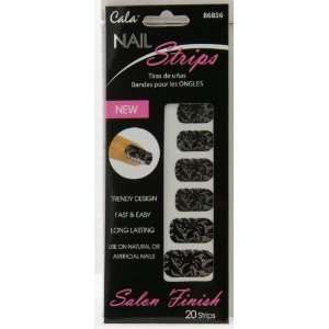  Cala Nail Strips   Black Lace 86856 Beauty