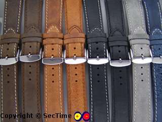 Genuine leather watch strap TWISTER 18, 20, 22, 24,mm