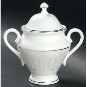  Waterford China Ballet Icing Pearl Sugar Bowl & Lid, Fine 