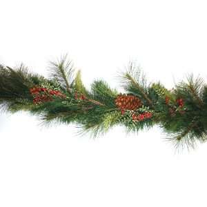  Good Tidings 2285 Garland Deluxe Sugar Pine with Greenery 