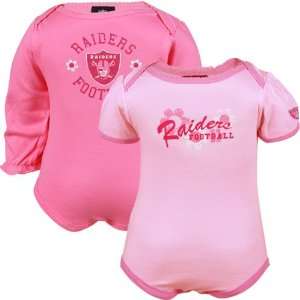  Gerber Oakland Raiders Infant Girls Pink Flower Power 2 