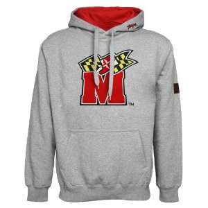  Maryland Terrapins Ash Automatic Hoody Sweatshirt (Medium 
