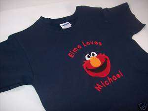 Personalized Custom Sesame Street Elmo T Shirt  